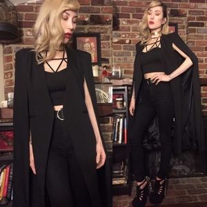 Nasty Gal On the fly cape jacket